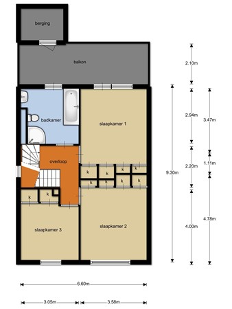 Floorplan - Herenweg 76, 8023 DB Zwolle